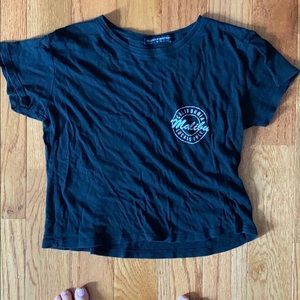 Brandy Melville Graphic Cropped Tee